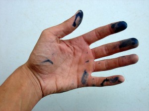 inky hand